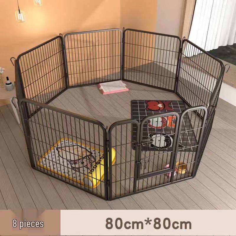 Pet Fence Barrier Cage with Isolation Door for Medium to Large Dogs