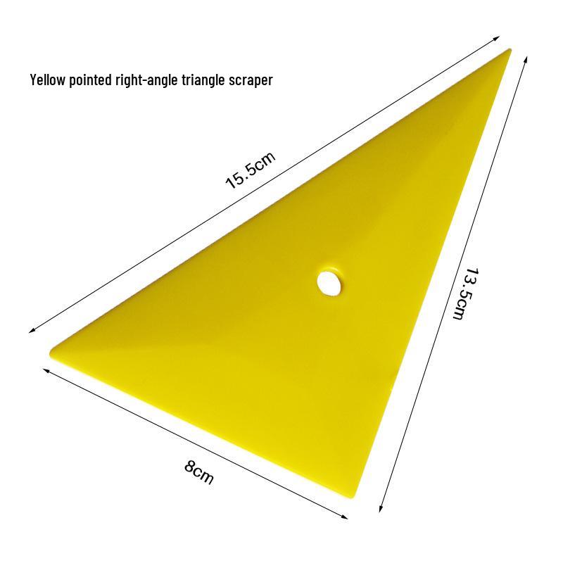 Triangle Scraper and Yellow Squeegee Tinting Tool Set