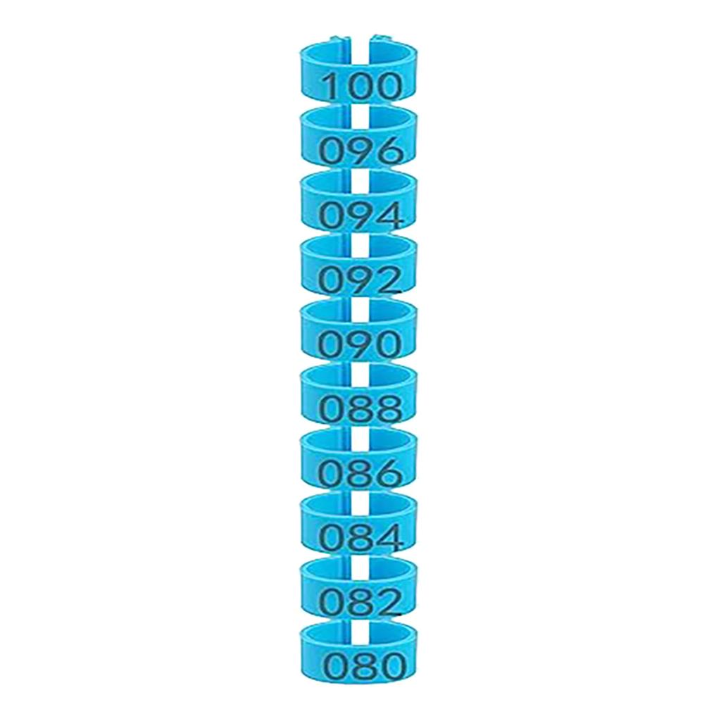 Efficient Poultry Leg Rings Foot Rings Pack of 100 Identification Leg Bands Numbered Clip On Poultry Leg Rings for Farm