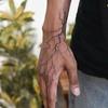 Lightning Waterproof Herbal Tattoo Stickers for Stylish Men and Women: Ideal for Neck, Arms, and Legs.