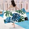 1pc Microfiber Large Microfiber Beach Towel Tropical Leaves Quick Dry Sand Free Lightweight Travel Pool Fitness Bath Swimming
