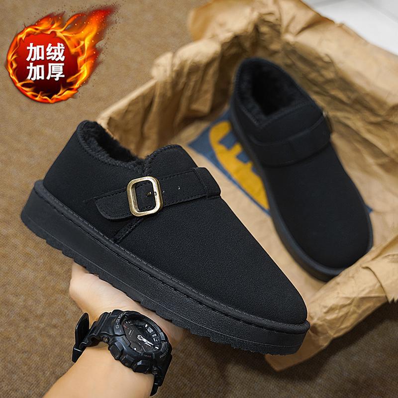 22 winter low-top snow boots cotton shoes piled thickened warm boots cotton simple foot cover