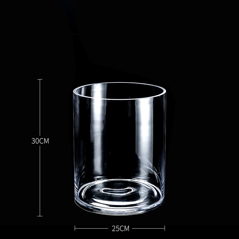 Bardzo Duży Przezroczysty Szklany Wazon do Salonu lub na Stół Jadalny - Idealny do Bambusa, Suszonych Kwiatów i Aranżacji Wodnych