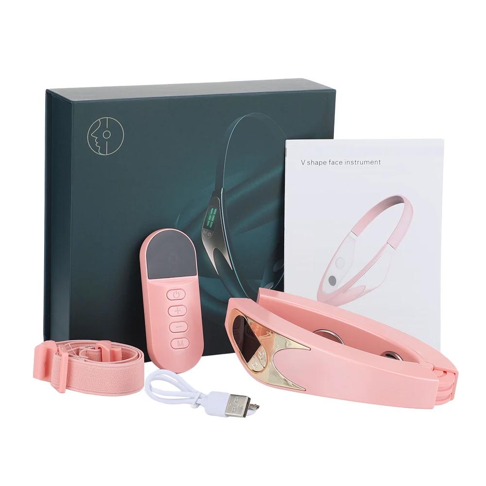 

Микротоковое устройство для подтяжки лица V-face, 6 режимов, подогрев кожи, омоложение, двойной подбородок, вибрационный массажер V-face, беспроводной пульт дистанционного управления