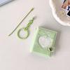 Pockets Portable Keychain Jewelry Photos Holder 1/2 Inch Mini Photo Albums For Photos Cards Small Album Book Photocard Holder