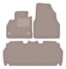 Beige Velours-Fußmatten für: Renault Kangoo Express Kastenwagen (2021-)