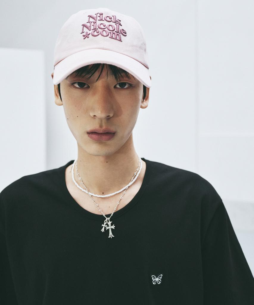 Nigaennikol Nn Dotcom Signature Ball Cap_Baby Pink