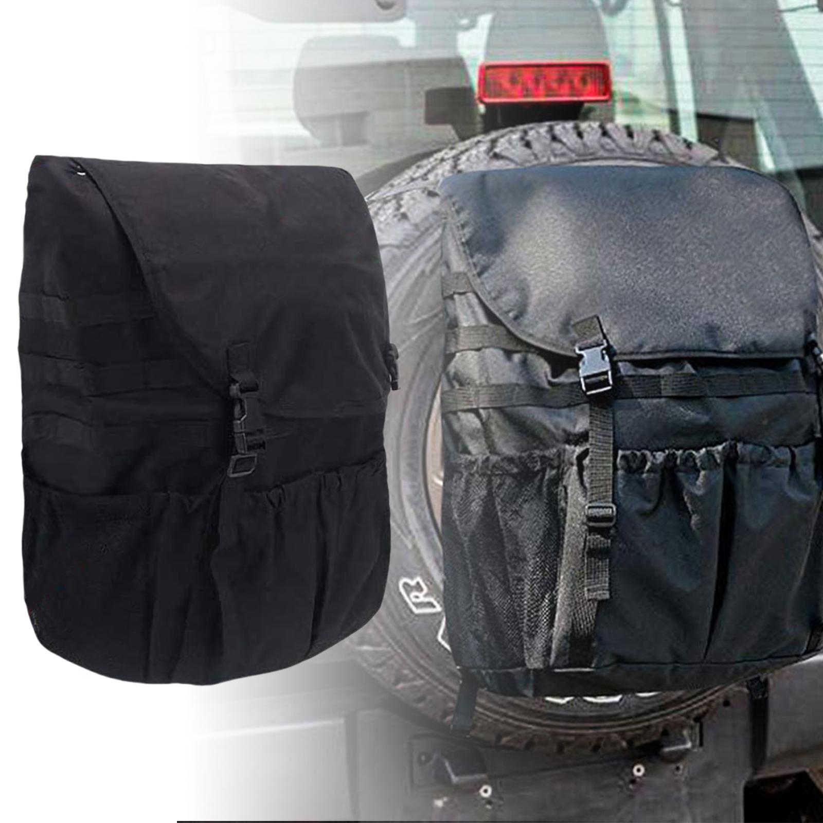 

Spare Tire Tool Carrying Bag Large Storage Space Water Resistant Spare Tire Mounted Utility Bag for Truck SUVs & Car 1