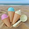 Creative Ice Cream Shaped Beach Sand Molding Toys All Season Snow Sand Play Tools Game Kit For Seaside Backyard Interactive Fun