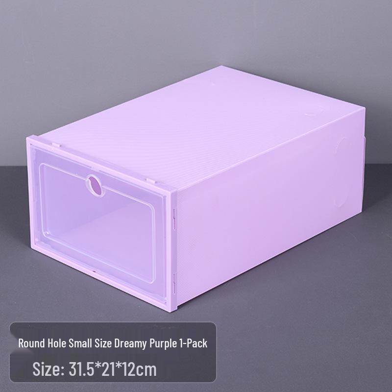 

Прозрачный пластиковый контейнер для хранения обуви с откидной крышкой для женской обуви - Прочный и штабелируемый