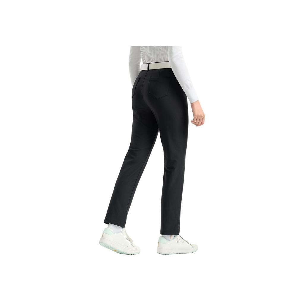 Fila Golf Series Fashion Classic Trendy Versatile Elastic Soft Comfortable Straight Leg Knit Sports Pants Women Bottoms A11W545802FBK