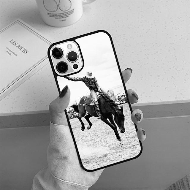 Rodeo Cowboy Lasso Phone Case For iPhone 17 Air 14 15 16 16e 13 12 Max Cover For Apple 14 15 16 16e 11 Pro Max Plus Coque