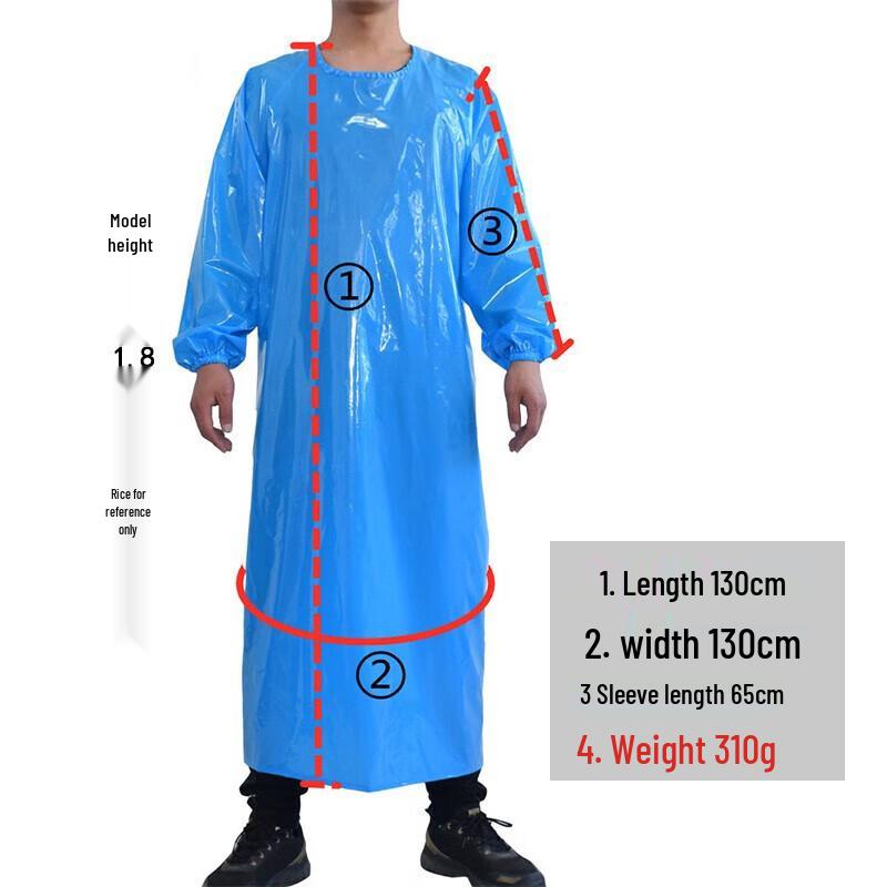 Waterproof TPU Long Sleeve Protective Apron