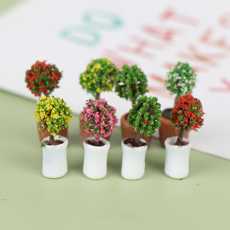 Domek dla lalek pulpit Mini roślina doniczkowa miniaturowa scena Model mikro element dekoracji krajobrazu