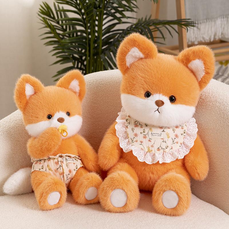 Goodnight Series Bear Rabbit Fox Elephant Plush Toys Animal Stuffed Doll Gift