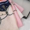 Magnetic Buckle Silk Scarf Chiffon Square Scarf Fashion Headscarves  Spring
