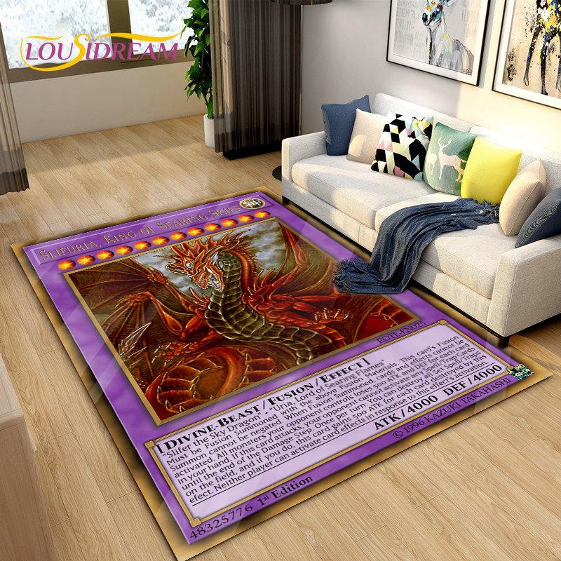 

Yu-Gi-Oh MONSTER CARD Аніме Килимок Великий, килимок для вітальні, спальні, дивана, килимок, дитячий нековзний килимок 60cm x 90cm