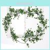 Indoor Green Wall Decor With Faux Plant Money Leaf Vines For Home And Photography