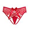 Sexy Lace Pure Lust Seduction Women's Briefs Mood Hollow Bow Mid-waist Comfortable Cotton Crotch Girl Panties