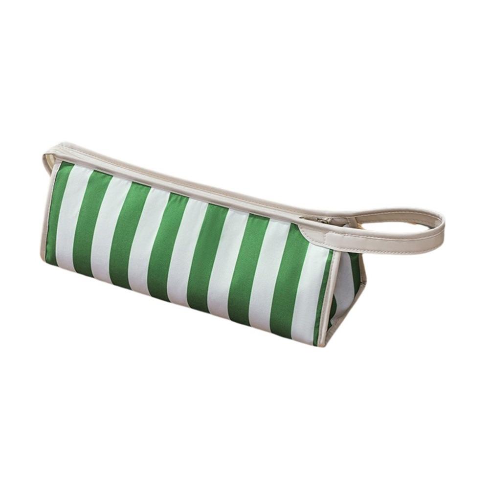 

Large Capacity Hair Dryer Storage Bag Waterproof Curling Iron Storage Bag Toiletry Bag For Home белый/зелёный