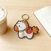 Access Control Card Holder Horse Keychain Cartoon Chinese New Year Gift Horse Pendant  Home Decor