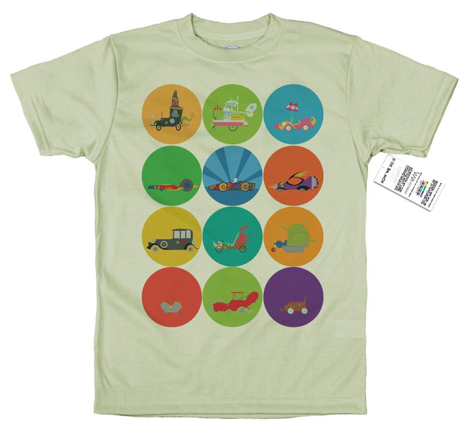 The Great Race T Shirt Artwork Wacky Races