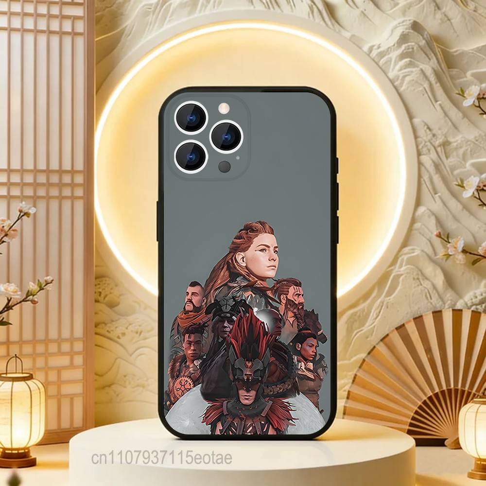Aloy H-Horizon Z-Zero dawn Phone Case For iPhone 17,16,15,14,13,12,11,Pro,Max,Plus,E,Air,Mini Protective Black Cover