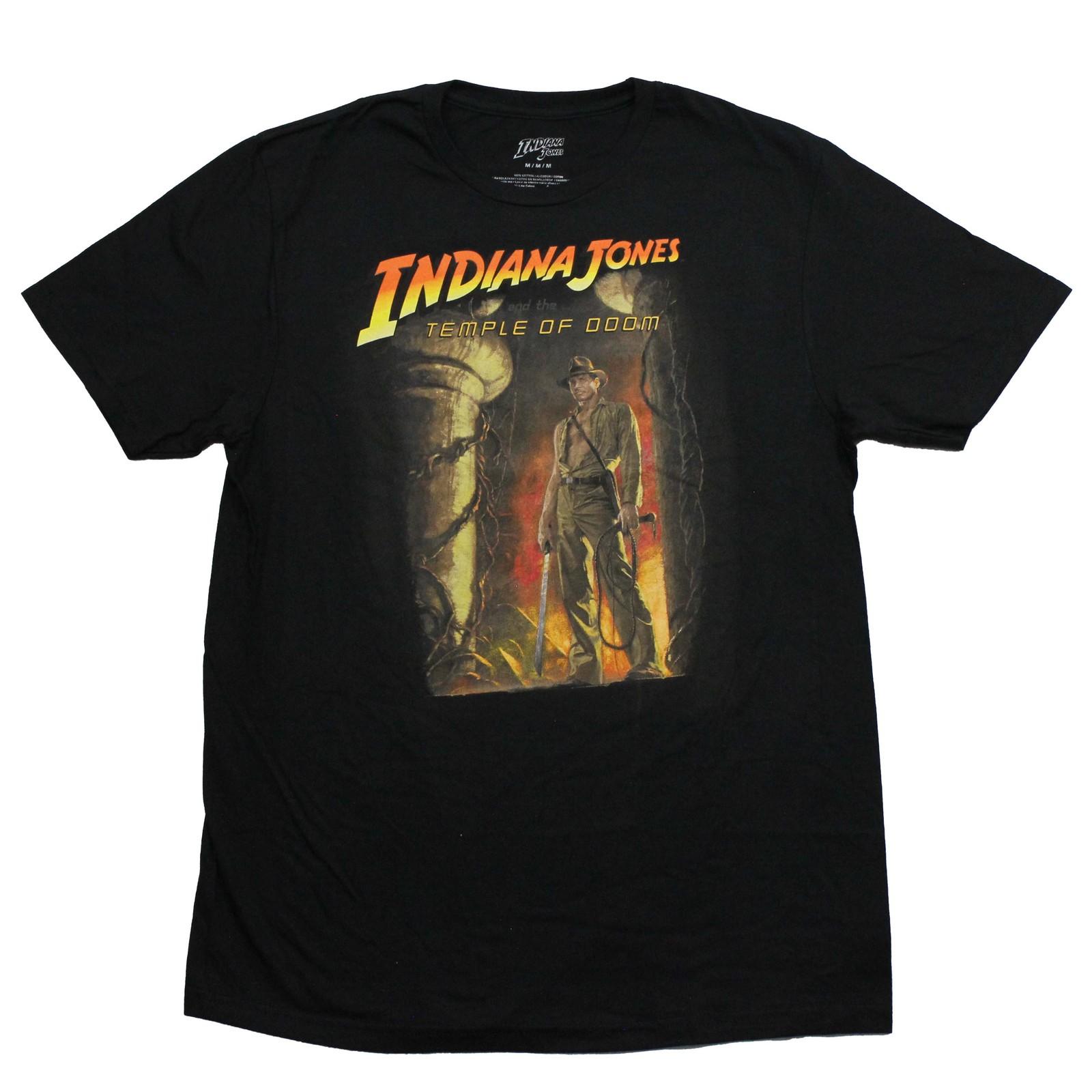 Indiana Jones New Adult T-Shirt - and the Temple of Doom Poster Image M
