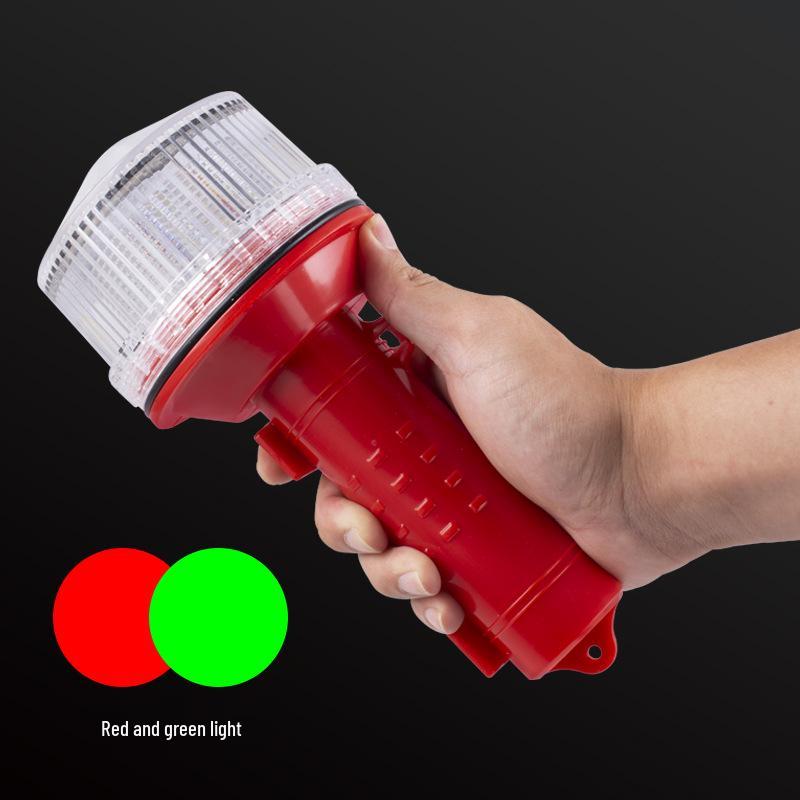 Solar LED Marine Tricolor Navigation and Signal Light - Red, White, Green Flashing Lights