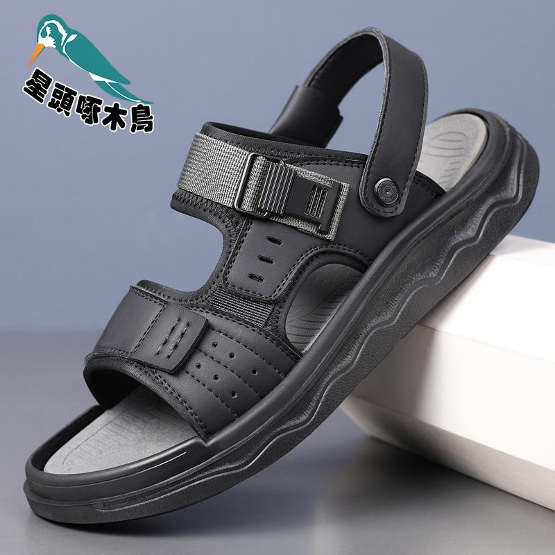 

Beach shoes men s summer wear non-slip and deodorant driving sandals soft-soled outdoor sports sandals 44