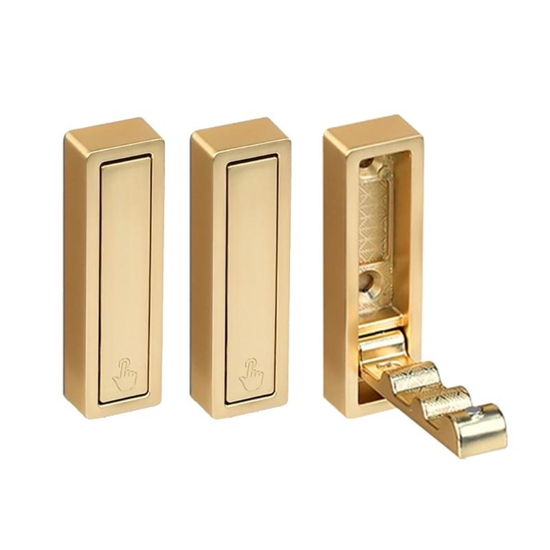 3 Stück faltbare Haken zur Wandmontage, platzsparend, Metall-Organizer mit rutschfestem Design, einfache Installation für das Badezimmer