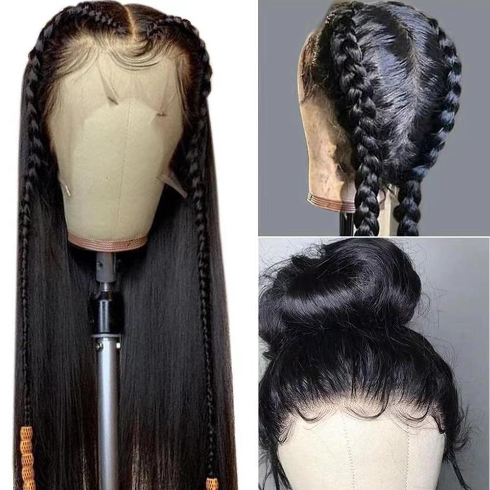 Front lace wig, European and American women's lace long, any face-shaped wig, one piece in stock for women.