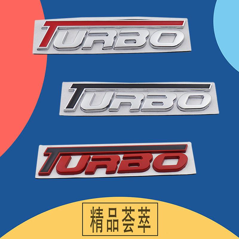 3D Autostyling TURBO voor Autospatbord Zijkant Kofferbak Naamplaat Sticker Embleem Badge Sticker