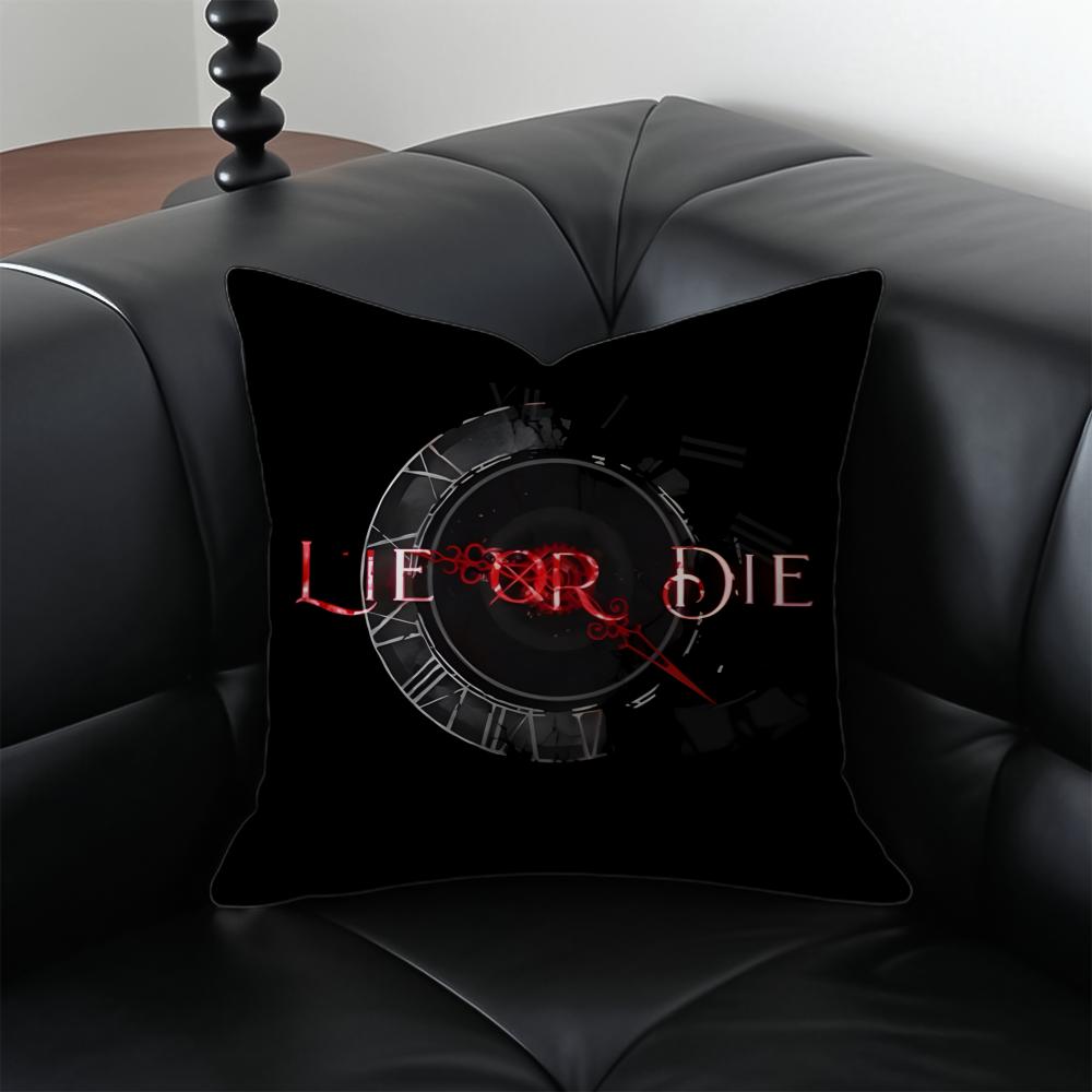 Game Dark LLies of P Cushion Cover Pillow Case Antidustmite Invisible Zipper Silky Short Plush Sofa Cushion