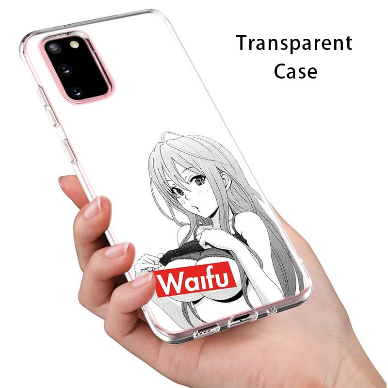 Sugoi Senpai Anime Waifu For Samsung Galaxy S22 Pro S21 S20 FE Ultra S10 S10E Lite S9 S8 Plus S7 S6 Edge Soft Phone Case