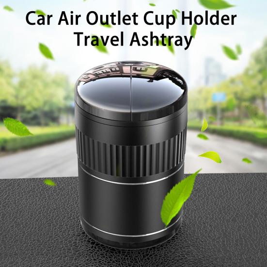 Ashtray Automatic Opening Closing Infrared Sensor USB Rechargeable Smokeless Light-Sensitive Mirror Ashtray Interior Accessory