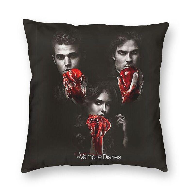 Federa Cuscino The Vampire Diaries Stampa 3D Double-Sided Horror Serie TV Cuscino Decorativo per Auto Personalizzato Decorazione Casa