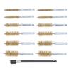 13 Pcs Bore Brush Set 8mm 10mm 12mm 15mm 17mm 19mm Diameter 1 4in Shank Drill Cleaning Brushes with 15cm Extension Rod