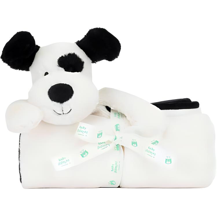 

JELLYCAT Shy Black Ivory Puppy Blanket Doll Products