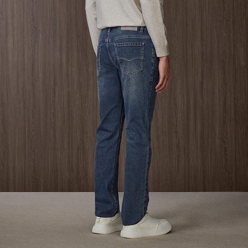 HLA Men's Classic Light Business Micro-Stretch Jeans