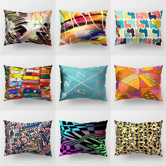 

Красочная полоса автомобильный дом наволочка наволочка диван-кровать автомобиль офисный декор