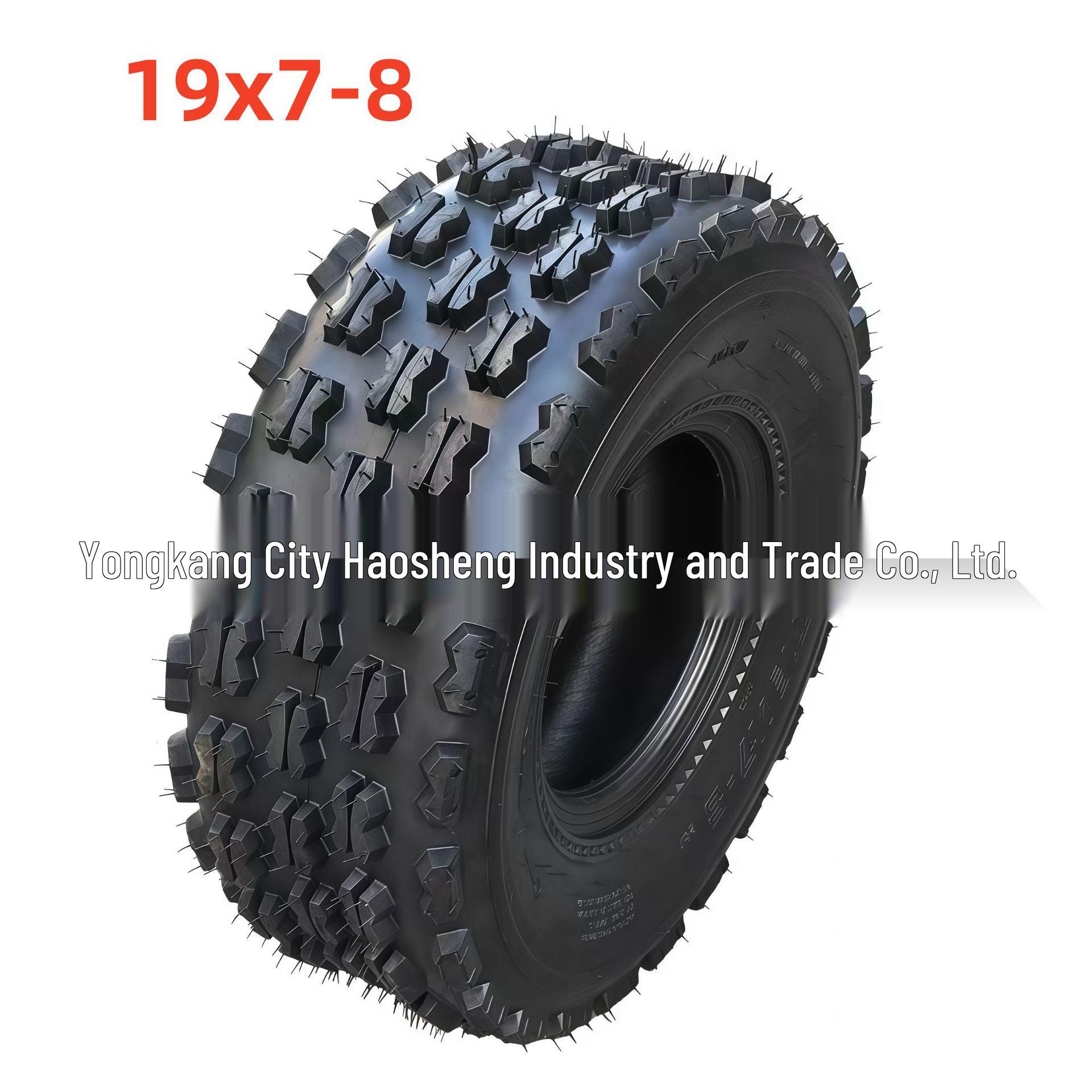 

ATV All-Terrain Butterfly Tires Set: Front 19x7-8, Rear 18x9.5-8, Anti-slip & Wear-resistant