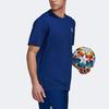 Adidas Real Madrid Football Casual Sports Short-Sleeved T-Shirt Men Tops Blue H59049
