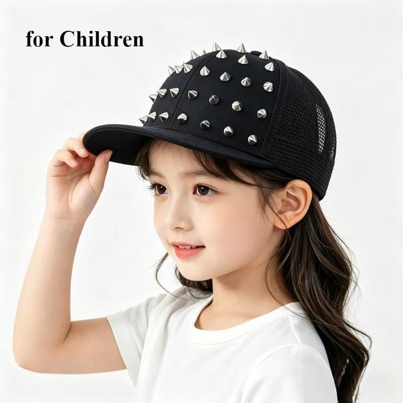 Men and Women's Rivet Flat Hat Punk Rock Hip Hop Stud Baseball Caps Snapback Cap Outdoor Gorras Para Hombres Casquette Homme