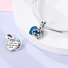 Silve Charm Beads Forever Love Heart Sister Family Life Charms Dangle For Bracelet Women Luxury Jewelry Gift