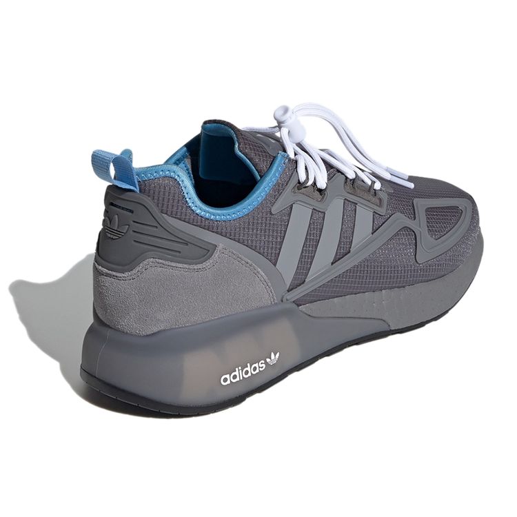 Adidas Originals ZX 2K Boost Mesh Gewebt Klassisch Rutschfest Langlebig Low-Top Lifestyle Schuhe Unisex Sneaker Grau H05558