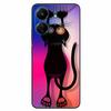 For Xiaomi Redmi 13C 4G Case Animals Painted Black Bumper Silicon TPU Coque for Redmi13C 4G 13 C Shockproof Covers Wolf Soft Bag