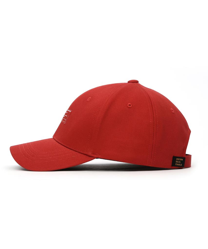 Eondeokeonteulol Cotton Logo Ball Cap Box Label / Hard Top B B / Red