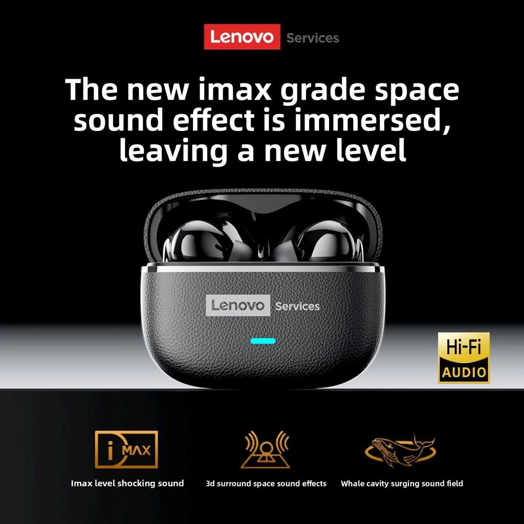 Lenovo LE208 TWS Bluetooth 6.0 Wireless Earphones Stereo ENC Noise Cancelling Headphone 38ms Low Latency Gaming Headset With Mic