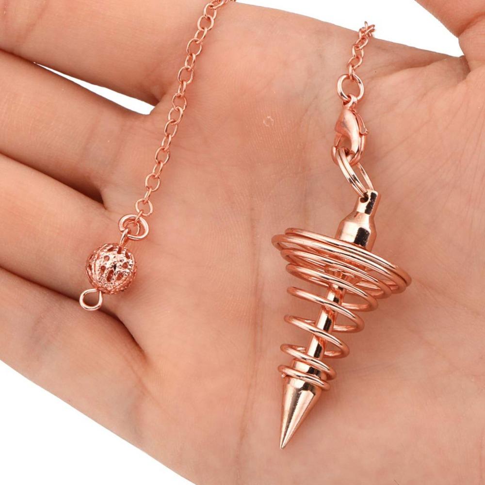 Copper Plated Chakra Pendulum Ornament 1.65x0.86 in Meditation Pendulum Personal Use
